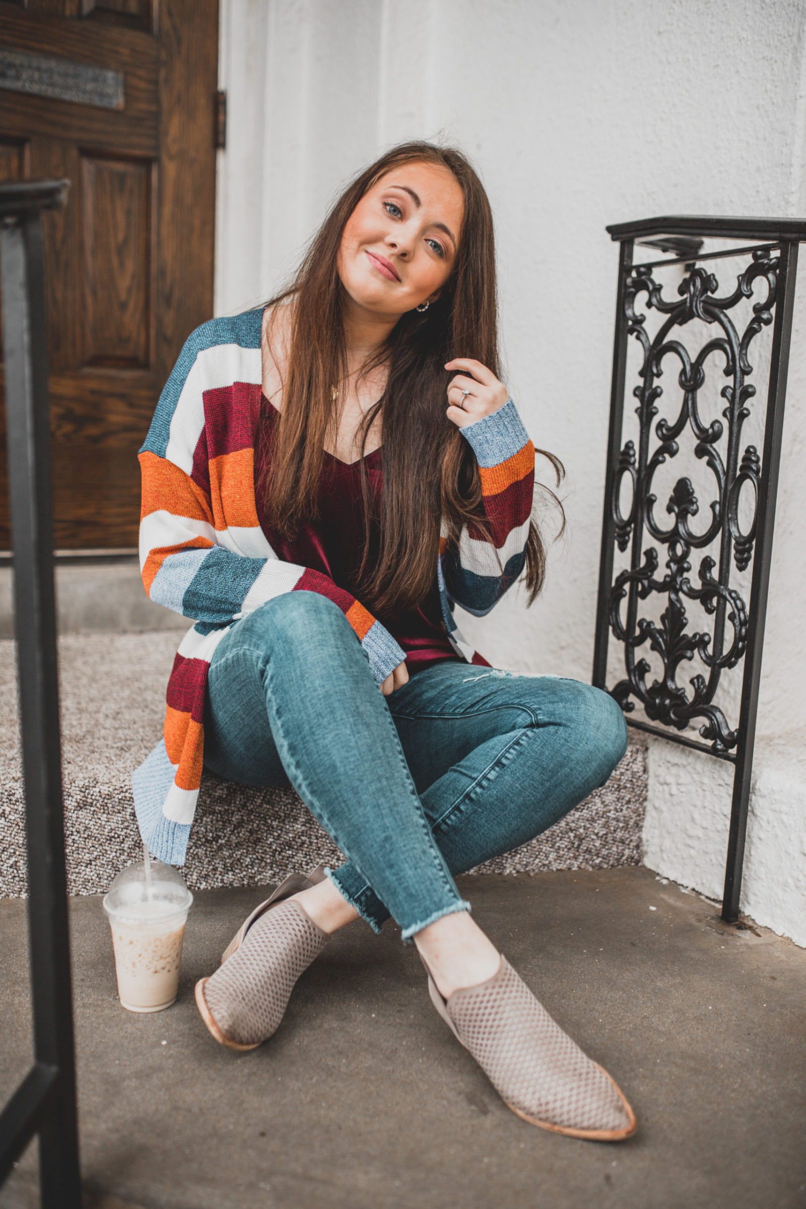 A Bold Striped Cardigan + 3 Tips For Overcoming Fashion Comfort Zones