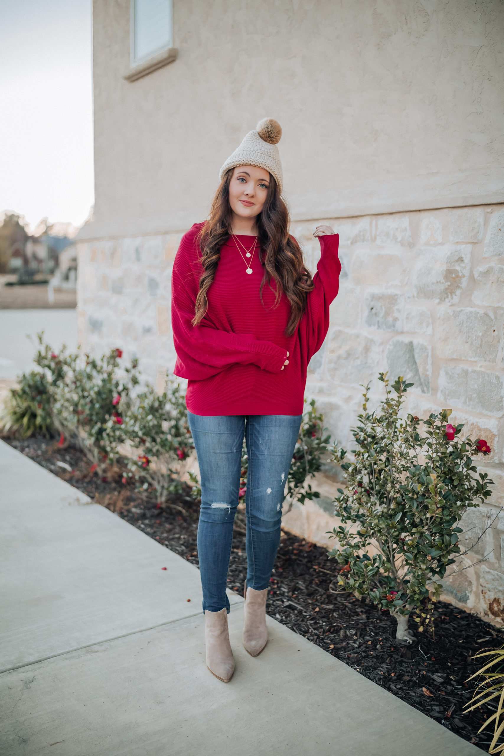 Comfy, Casual In Christmas Red